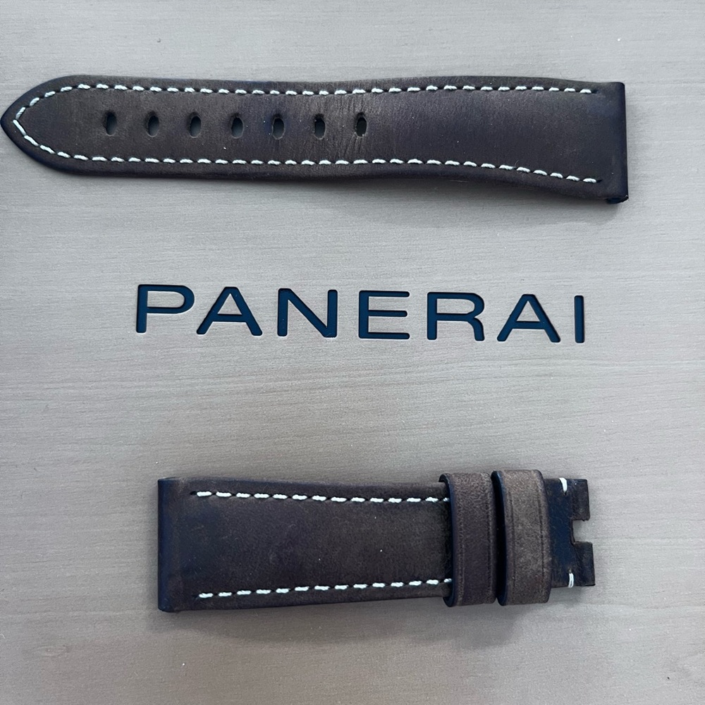 Authentic Panerai  leather brown strap
